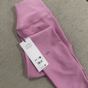 ALO YOGA CANDY HEART PINK FULL LENGTH LEGGINGS